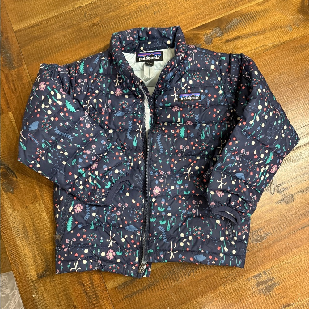 Patagonia Kids Puffer Jacket - Navy Floral